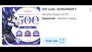 CURRENT GENSHIN CODES AND EVENTS  CHECK PINNED COMMENT [upl. by Sheffield]