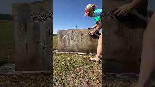 Headstone cleaning William and Mamie Robeson [upl. by Juliann]