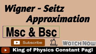 Wigner Seitz Approximation [upl. by Akiem978]