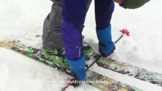 Backcountry skiing tip  Locking your Dynafit tech bindings [upl. by Adiehsar]