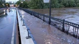 20210902 5 Ida flooding Raritan River Queens Bridge SBB NJ [upl. by Svend]