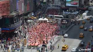 Solstice in Times Square Athleta Mind Over Madness Yoga TimeLapse [upl. by Liane]