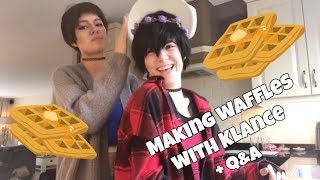 Making waffles with Klance  QampA Part 1 [upl. by Aryamoy202]