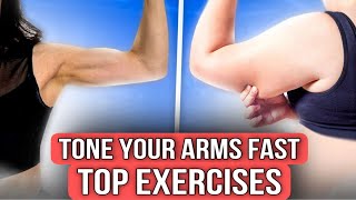 Eliminate Flabby Arms in 10 Minutes  Easy Home Exercises for Slimming Arms [upl. by Haerle886]