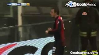 Sampdoria vs Genoa 01 Rafinha amazing goal [upl. by Ruomyes]