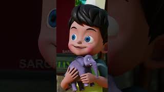 ആനപ്പാട്ട്  Part 02  Elephant Cartoon Song  Aanapattu shorts cartoon elephantvideo kidssongs [upl. by Bathulda]