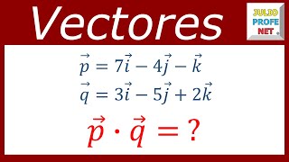 PRODUCTO PUNTO DE DOS VECTORES EN EL ESPACIO [upl. by Nylahsoj]