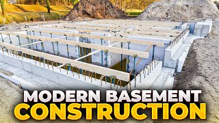 Amazing Modern Basement Construction Technology [upl. by Adnawot]