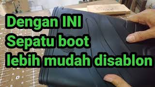 Cara Sablon Sepatu Boot [upl. by Rodolphe]