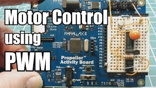 3 Phase Motor Control using PWM  Parallax Propeller [upl. by Meesaw]