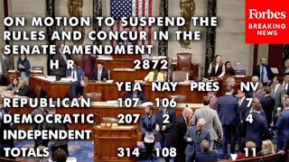 BREAKING NEWS House Votes To Pass Continuing Resolution To Avert A Government Shutdown [upl. by Wanonah718]