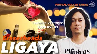 Ligaya Eraserheads Raymund Marasigan virtual collab Instrumental guitar cover with lyrics [upl. by Krissy]