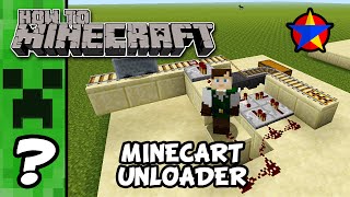 How To Minecraft Automatic Minecart Unloader Station [upl. by Hsima]