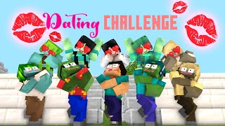 Minecraft Dating With A Cute Girls Challenge PART 2  Monster School Animation [upl. by Gratiana]