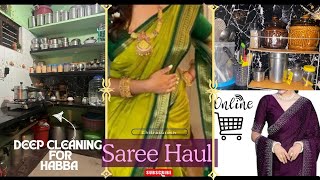 Online Saree Shopping🛍️Preparation For Deepavali🥰Yen changes madidhine Kitchen ali⁉️subscribe [upl. by Sheela]