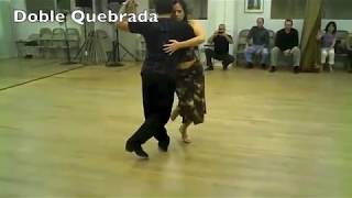 TANGO Lesson Enrrosque Giros amp Quebradas Georgina Oscar Mandagaran [upl. by Atsocal719]