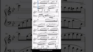 Mariage dAmour  Style Chopin Waltz  Paul de Senneville Sheets Tutorial Piano score [upl. by Arraic]