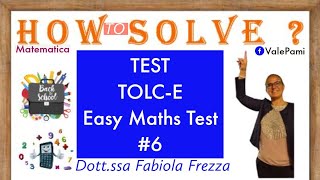 Tolc E Math Test for access to the University of Economics and Business tolc Università Economia [upl. by Yukio]