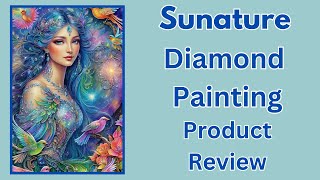 Sunature Diamond Painting  Product Review  Diamond Art  Beautiful Lady [upl. by Hterag]