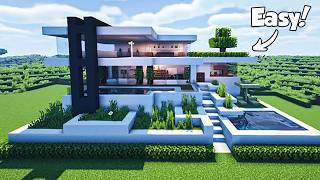 Minecraft How to Build a Modern House Tutorial Easy 43  Interior in Description [upl. by Jp]