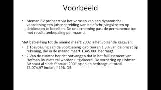 Voorzieningen boekhouden video 4 Voorziening debiteuren [upl. by Hills546]