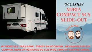 Cyril et Hedi de CampingCar 69 présentent  occasion Adria Compact scs slideout [upl. by Nadual]