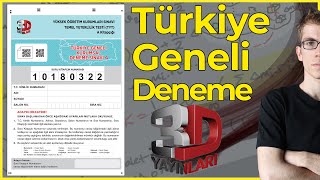 3D Türkiye Geneli Deneme Sınavı 3  TYT Matematik Çözümleri 4Deneme Duyurusu [upl. by Keryt836]