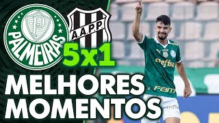 PALMEIRAS 5 X 1 PONTE PRETA  MELHORES MOMENTOS  PAULISTÃO 2024 [upl. by Bowman]