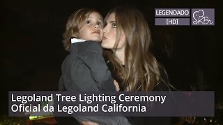 Stana Katic  Acendimento da árvore de Natal da Legoland Highlights legendado HD [upl. by Alurta]