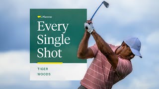 Tiger Woods First Round  Every Single Shot  The Masters [upl. by Llechtim995]