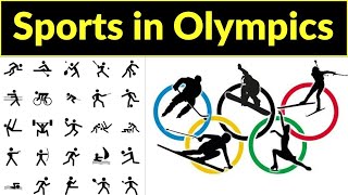 Sports in Olympics  Olympic games all sports  Olympic games list of sports  Olympic sports name [upl. by Kenley129]