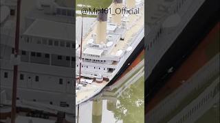 3 METER CARDBOARD TITANIC SINKING maritimedisaster titanic history viral shorts [upl. by Akirdnahs]