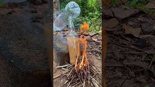 Survival Skills Steam Distiller for Dirty Water in Extreme Conditions survival camping shorts [upl. by Naeloj]