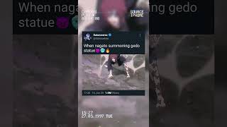 When nagato summoned gedo statue😈🥶🔥naruto nagato shorts [upl. by Dolph685]