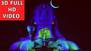 Adiyogi 3D Light Show at Sadhguru MahaShivratri 2021 [upl. by Neille578]