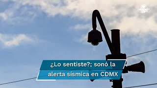 Suena la alerta sísmica en CDMX [upl. by Assenej]