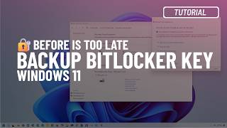 Windows 11 10 Backup BitLocker recovery key to unlock your PC [upl. by Meridith]