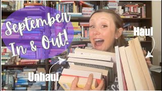 Book Haul and Unhaul September in amp Out [upl. by Yerrok881]