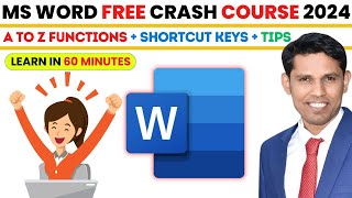 Microsoft Word in Just 60 Minutes Complete Microsoft Word Tutorial in Hindi 2024 MS Word Course [upl. by Dugaid252]