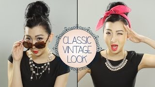 HOW TO Do The Classic Vintage Makeup Look [upl. by Wagstaff713]