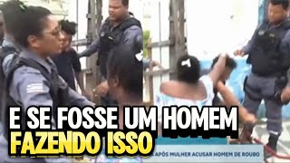 FALSA ACUSAÇÃO e AGREDIU Um HOMEM na FRENTE DE 4 POLICIAIS [upl. by Leinto27]