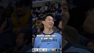 Grizzlies fans got loud when Yuki checked in 🗣️ [upl. by Zak535]