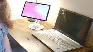 75mm VESA Mount Monitor Stand Foldable Small Monitor Stand Review [upl. by Ludwog]