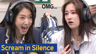 Knowing Bros Scream in Silence Game with Park Shinhye amp Jun Jongseo😲 [upl. by Lipson]