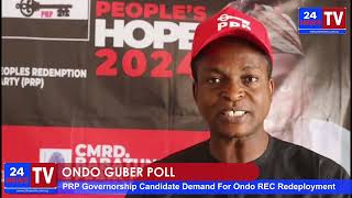 PRP GOVERNORSHIP CANDIDATE DEMAND FOR ONDO REC REDEPLOYMENT [upl. by Wanyen]