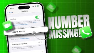 How to Fix Phone Number Missing in iPhone FaceTime  Phone Number Unavailable on iOS Facetime App [upl. by Alolomo991]