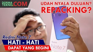 PENGALAMAN BELI HP ONLINE DARI BATAM  UNBOXING REDMI NOTE 7 [upl. by Calie917]