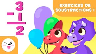 Exercices de soustractions  Apprends à soustraire  Mathématiques pour les enfants [upl. by Randee738]