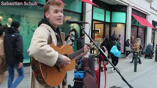 Sebastian Schub Live Cover of Little Talks by Of Monsters and Men from Grafton Street Dublin [upl. by Ardnazil]