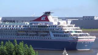 Cruise ship BALMORAL visits Hamburg [upl. by Palocz962]